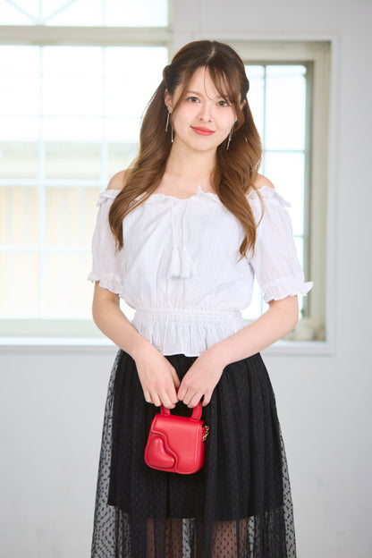 Off-Shoulder Frill Blouse