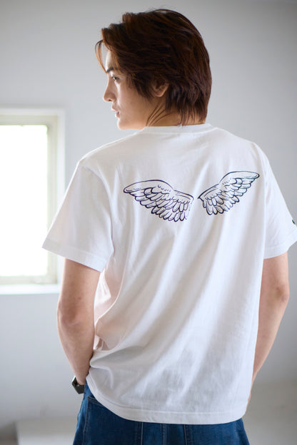 Angel Wing Back Print Tee