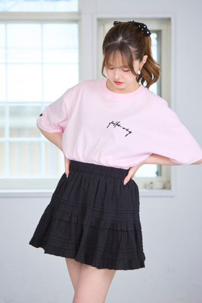 La Vie Dot Tiered Mini Skirt