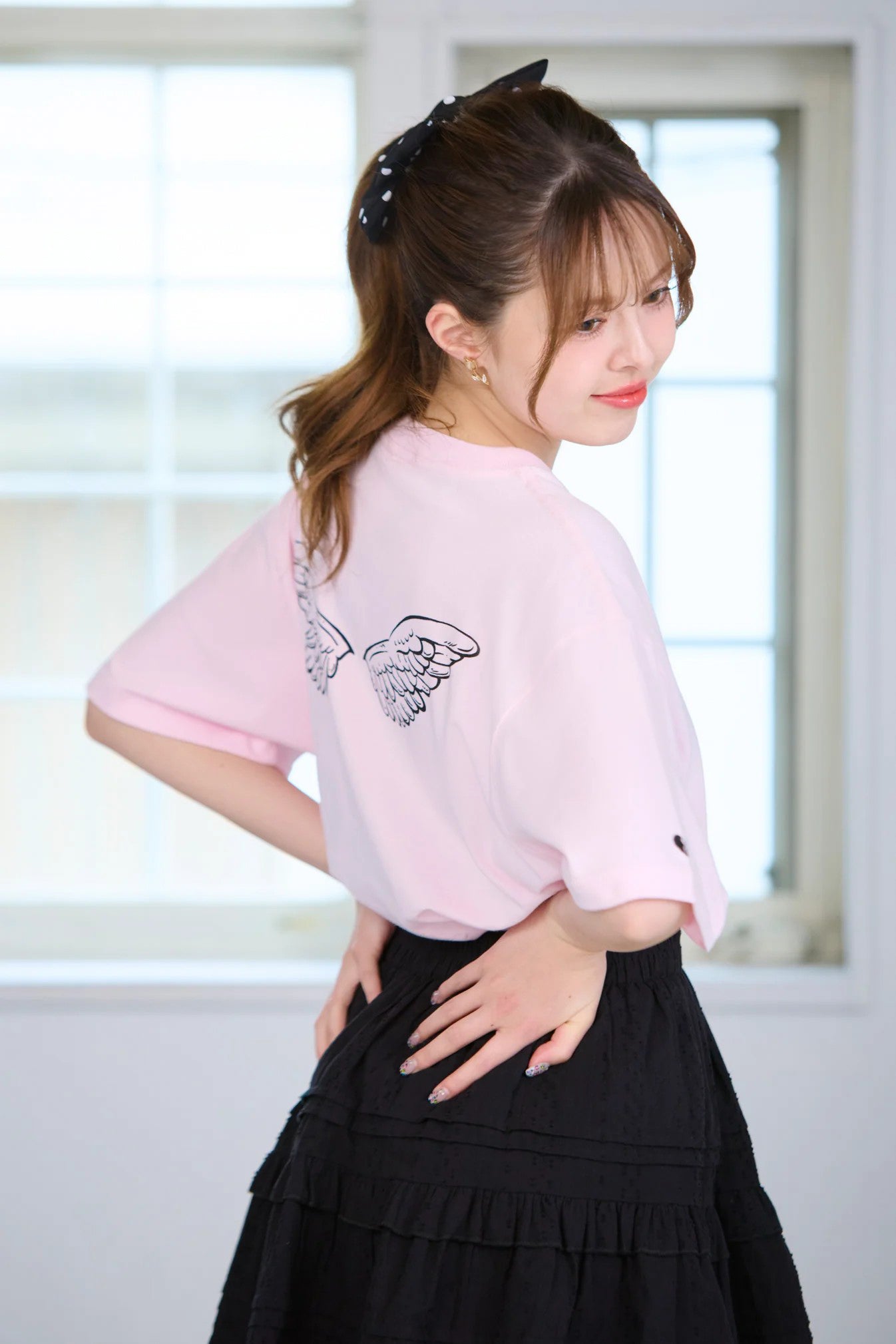 Angel Wing Back Print Tee