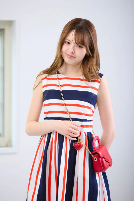 Stripe Back Open Dress