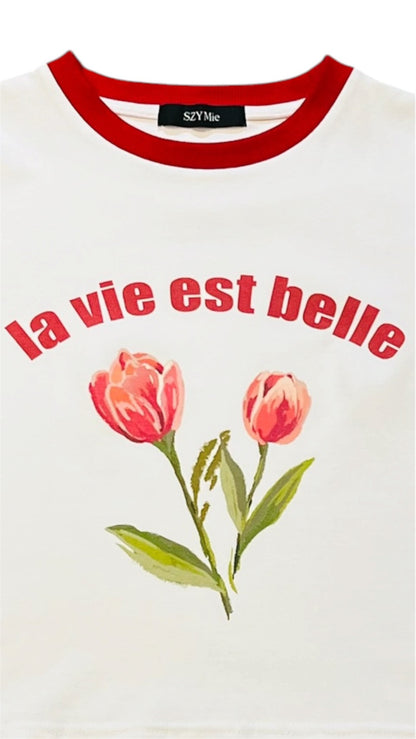 La Vie Tulip Baby Tee