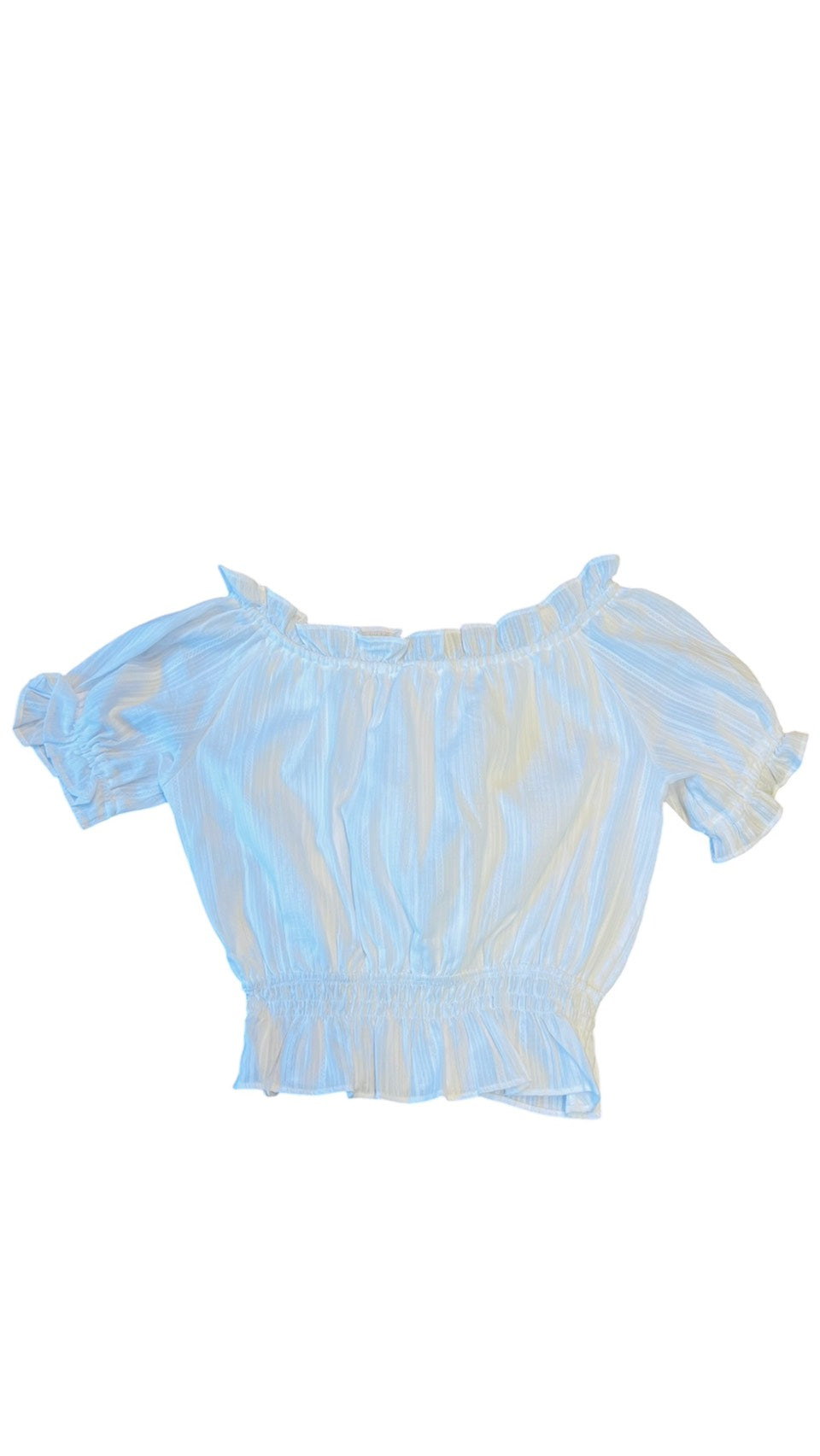 Off-Shoulder Frill Blouse