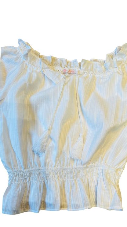 Off-Shoulder Frill Blouse