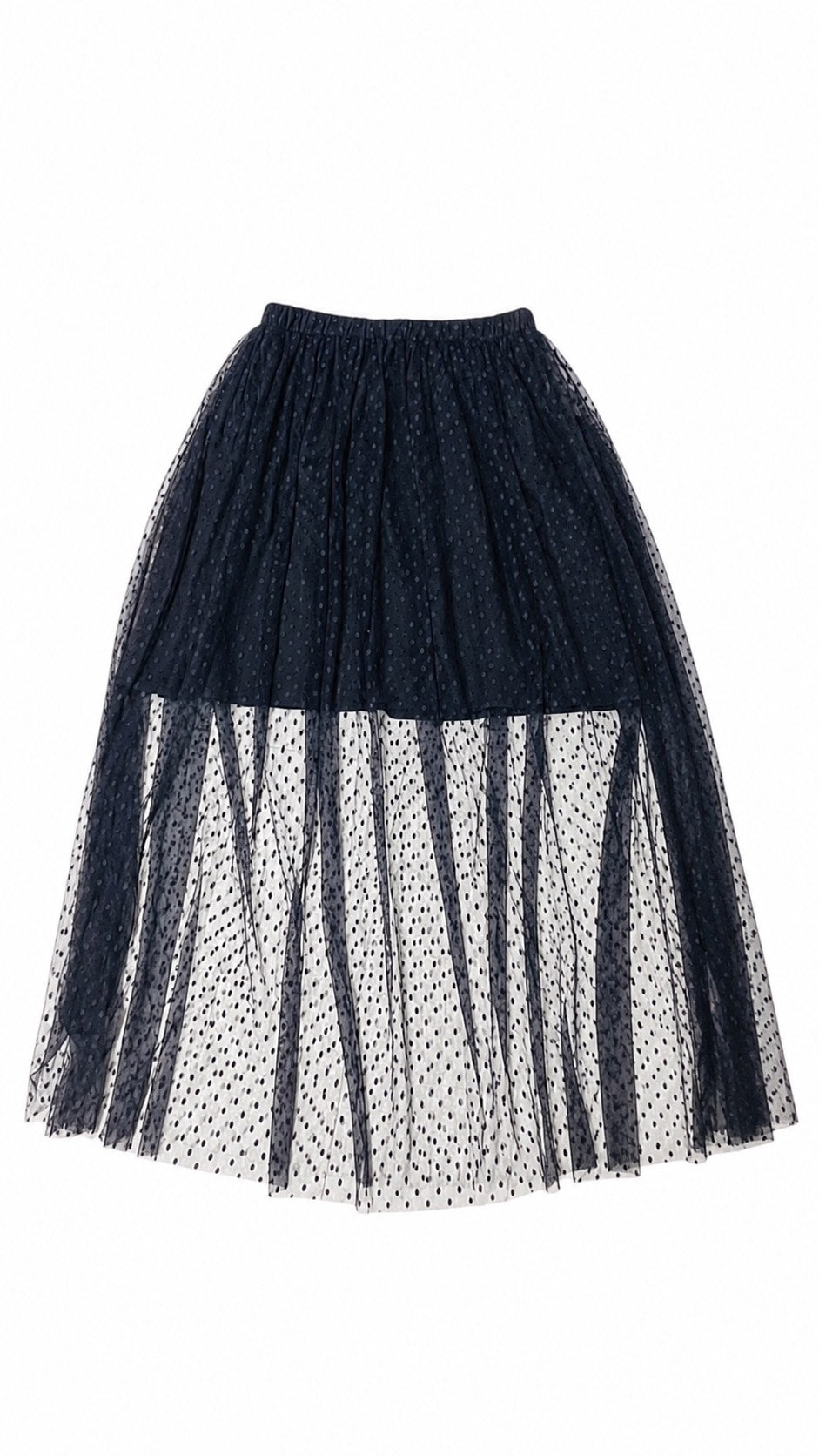 Dot Tulle Long Skirt